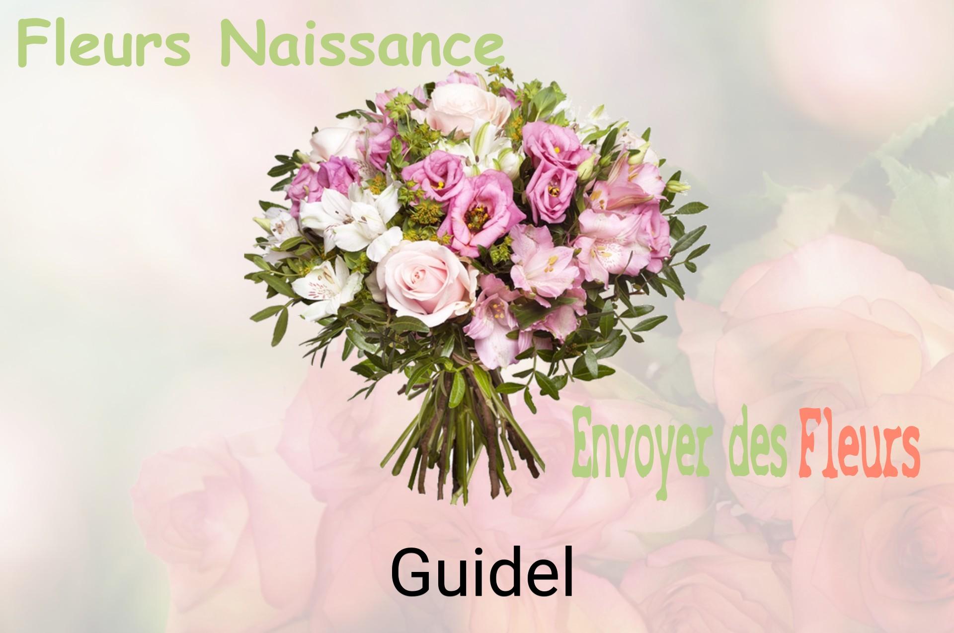Bouquet de fleurs de naissance livré à Guidel